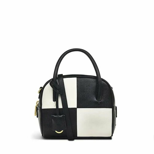 фото Сумка хобо radley, фактура зернистая, пэчворк, черный