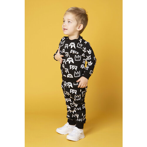 Комплект LITTLE WORLD OF ALENA, размер 104-110, черный, белый