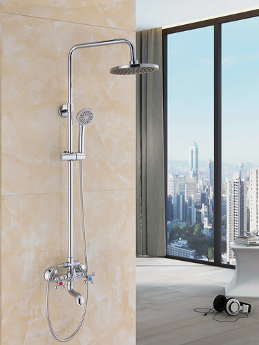 Изображение товара Душевая система из латуни с тропическим душем HANSEN H33050 цвет хром