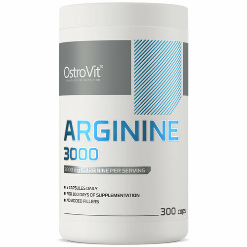 OstroVit Arginine 3000 mg - 300 капсул биодобавка l аргинин l arginine 1000 mg 90 таблеток