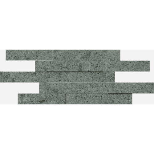 Плитка из керамогранита Italon 620110000088 дженезис грэй брик 3D для стен 28x78 (цена за 4 шт) керамогранит италон room stone white brick 3d cet 28x78 620110000100 матовая морозостойкая