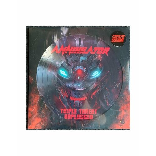 annihilator triple threat unplugged 1xlp picture disc lp 0190296855658, Виниловая пластинка Annihilator, Triple Threat Unplugged (picture)