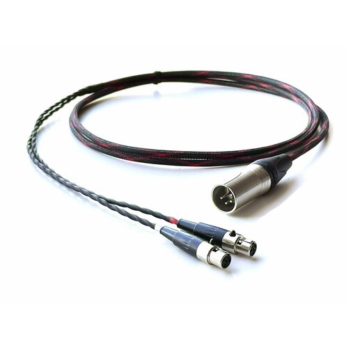 Балансный авторский кабель 1,5м для Audeze Kennerton Aeon Odin и др. с XLR 4pin free shipping haldane 4pin xlr balanced 6 35mm upgrade hifi cable replacement audio cable for ath esw750 esw950 es770h 990h