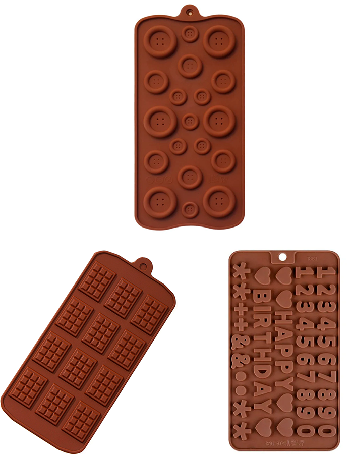Набор силиконовых форм для шоколада