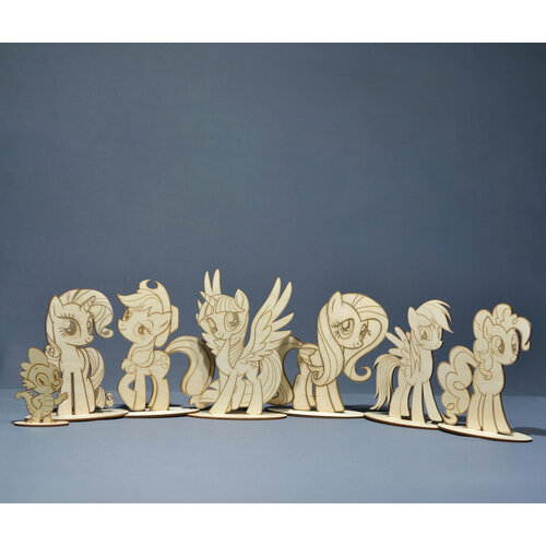 Заготовка для раскрашивания My little pony