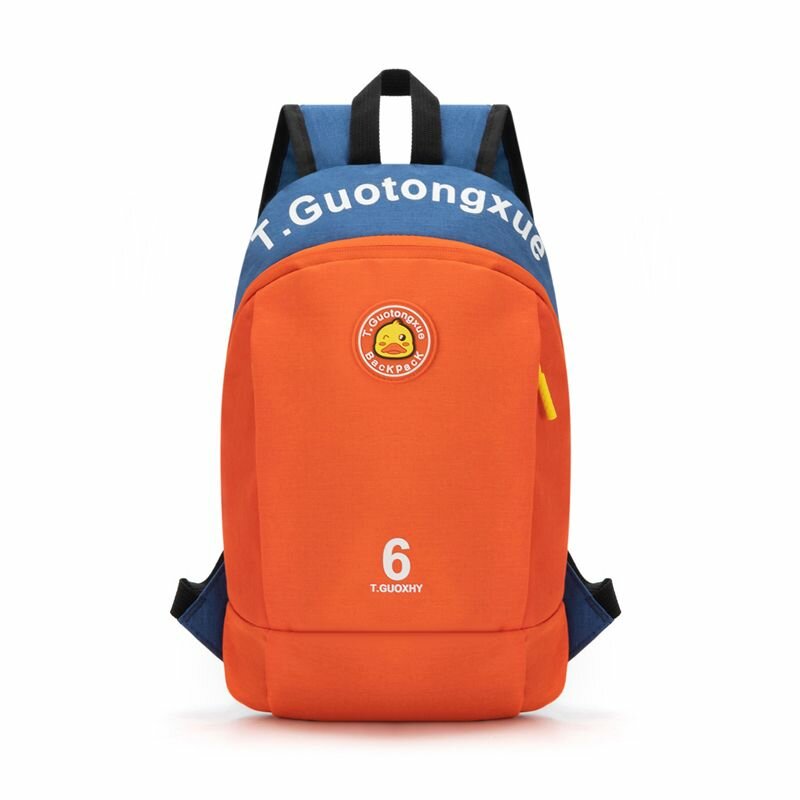 Рюкзак для девочки женский текстильный оранжевый , 36x23x8 см