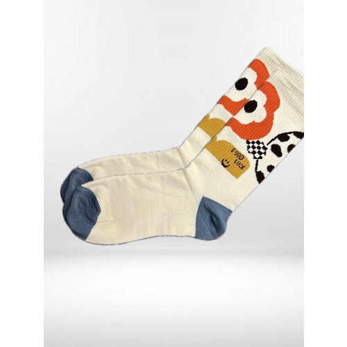 Носки Amigobs, размер 36-41, синий, бежевый, красный носки amigobs размер 36 41 мультиколор