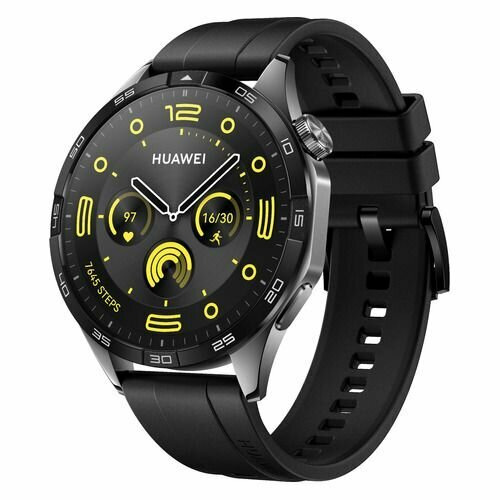 Смарт-часы Huawei Watch GT 4 Phoinix-B19F, 46мм, 1.43", черный/черный [55020bgt]