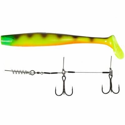 Мягкие приманки Lucky John 3D BBS Series KUBIRA SWIM SHAD 9.0" + Stinger L # PG30 (1шт)