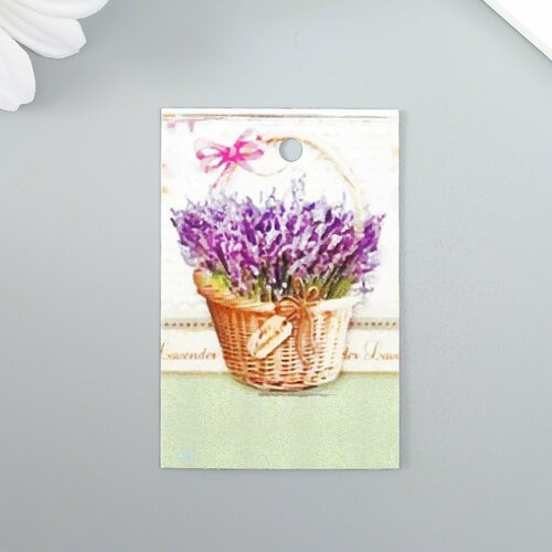 Бирка Лаванда в корзине 4х6 см 358₽