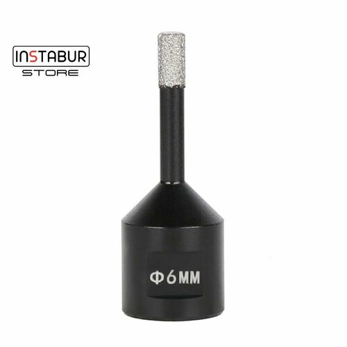 Коронка алмазная 6мм Instabur Black на УШМ М14 700₽