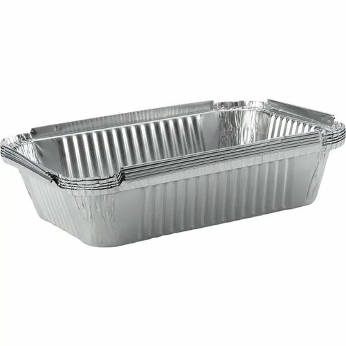 Поддон для барбекю Naterial Alpha 22x15.8x5 см алюминий серый 5 шт.