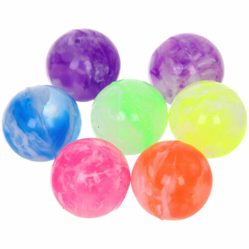 Мяч 27 мм Дымка каучуковый микс стикер на вложение 309₽