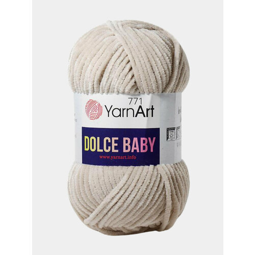 Пряжа YarnArt Dolce Baby, Цвет Бежевый пряжа yarnart пряжа dolce цвет 756 комплект 5 шт