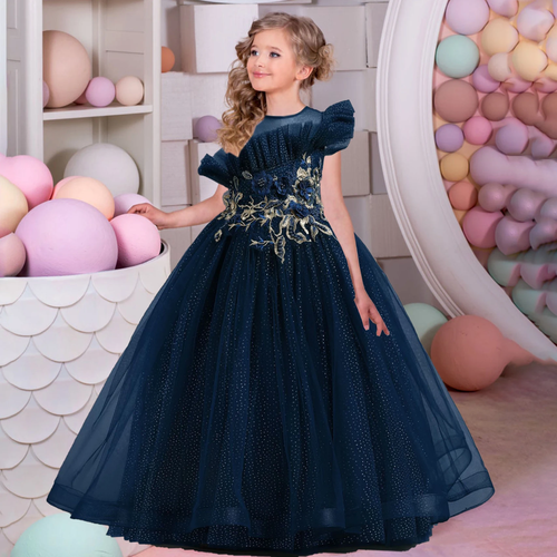 фото Платье, размер 140, синий max garment