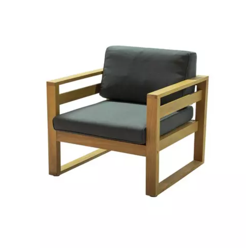 Кресло Joygarden BOOKA Натуральный тикТемно-серый графит 41939₽