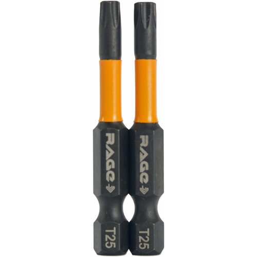 Бита ударная Rage 554148 T25x50 мм 2 шт 382₽