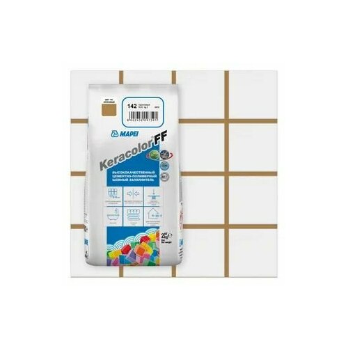 Затирка цементная Mapei Keracolor FF 142 цвет Коричневый 2 кг