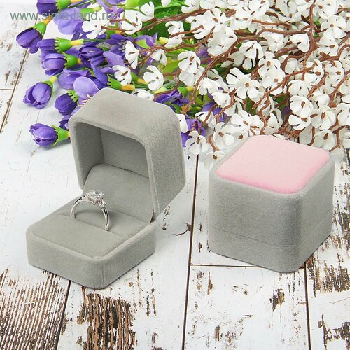 Футляр бархатный под 2 кольца Сердце малое 2190₽