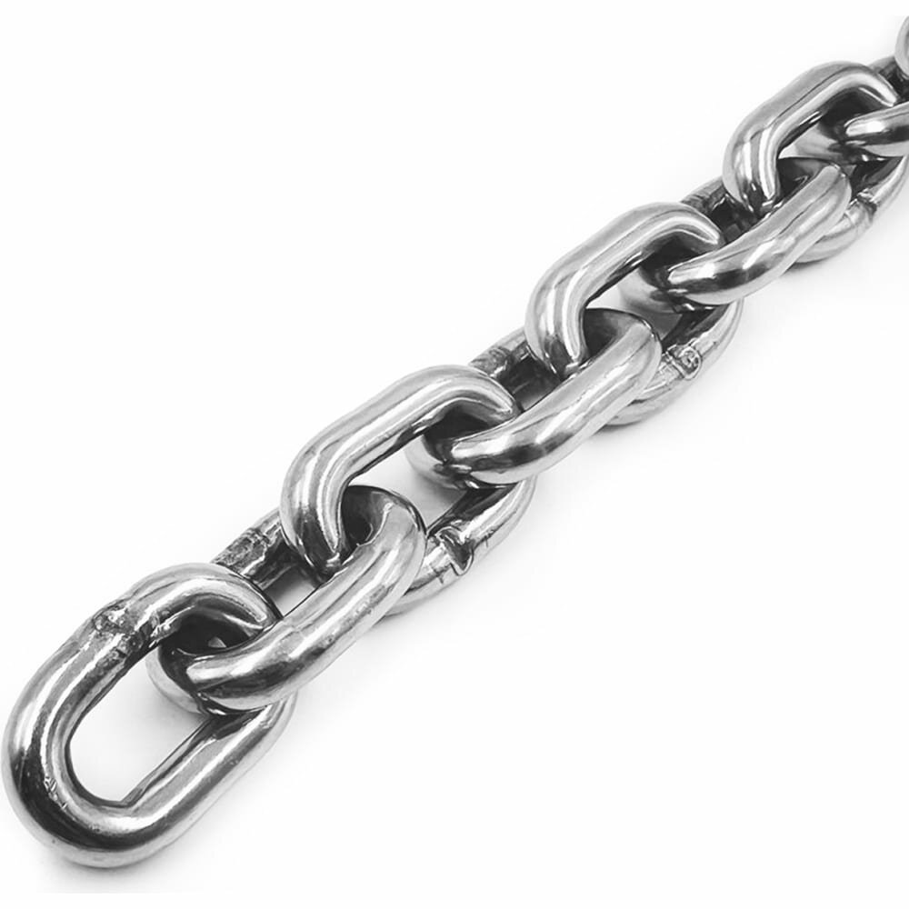 Нержавеющая цепь KREPFIELD 3x16 мм, DIN 766, А2, сварная, короткозвенная, 2 м 766А2ЦЕПЬ3ММ-2