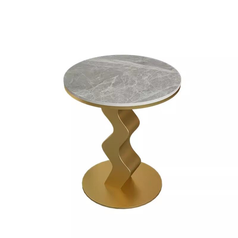 Кофейный столик Serpente (Основание золото / столешница серая)