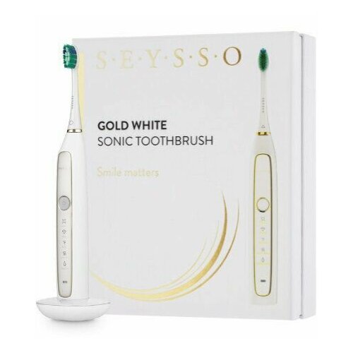 Зубная щетка SEYSSO Gold White Sonic белый 1989000₽