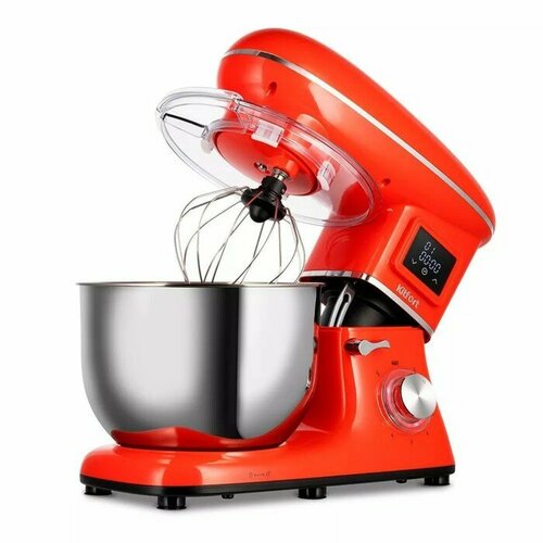 Миксер Kitfort КТ-3443 планетарный 1400 Вт 58 л 6 скоростей красный 11490₽