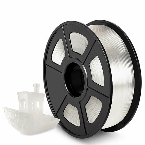 Филамент NVPRINT ABS Transparent для 3D печати диаметр 175мм длина 330 метров масса 1 кг 1704₽