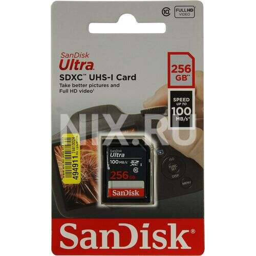 SD карта Sandisk Ultra SDSDUNR-256G-GN3IN