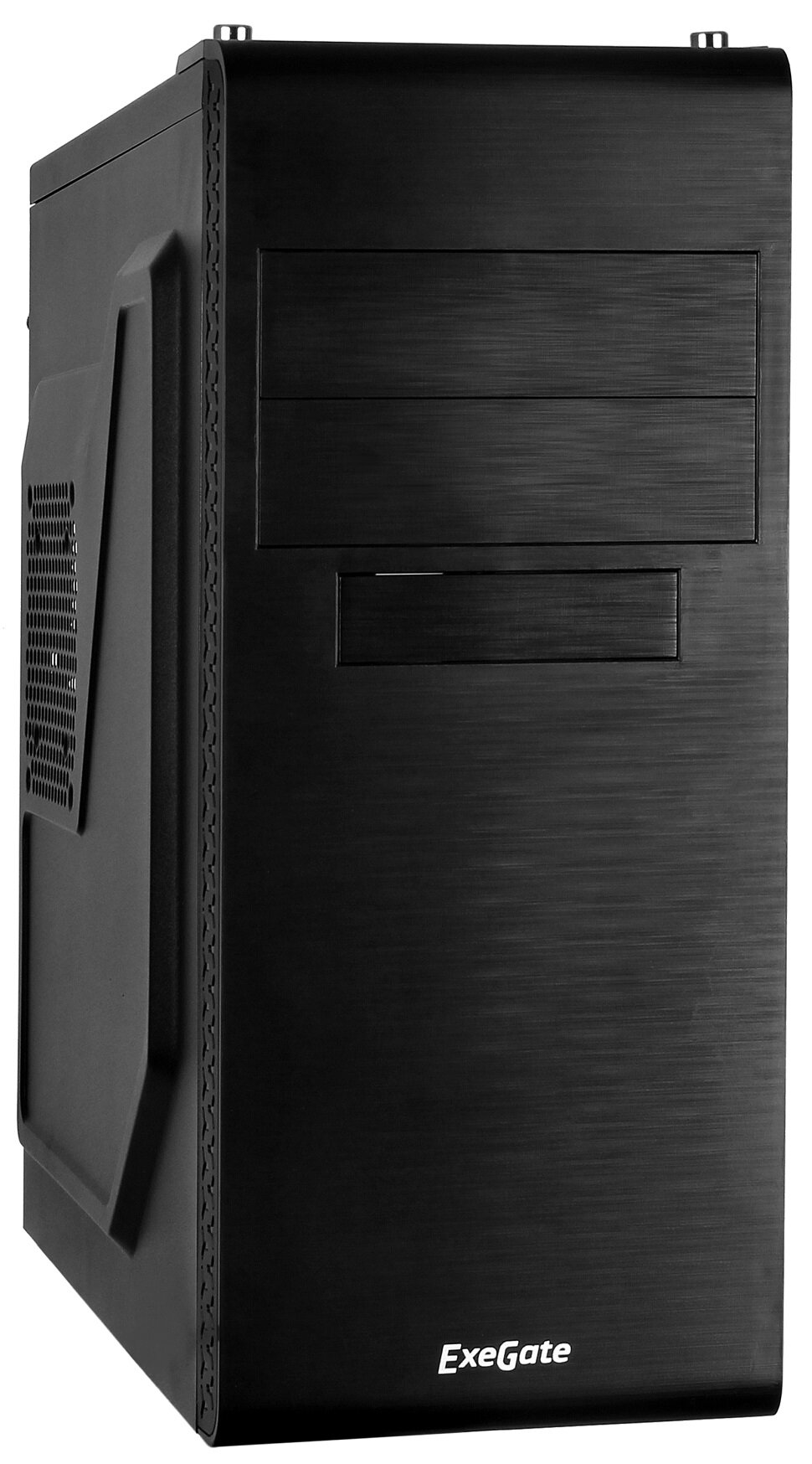 Корпус ATX Exegate EX269431RUS miditower, UN400, 120mm 2*USB, Audio, black - фото №3