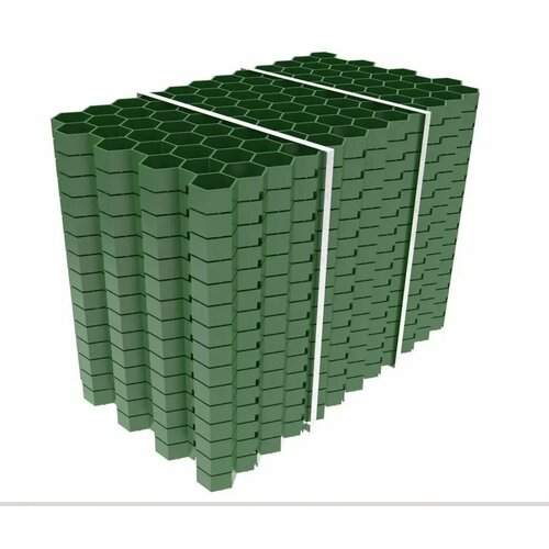 Решетка газонная пластиковая Gidrolica Eco Standart зеленая C250 700х400х32,8 мм
