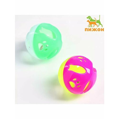 Набор из 2 шариков-погремушек Рыбки и лапки диаметр 38 с 475₽