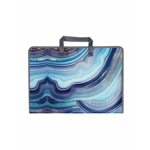 Папка А3 с ручками пластик молния вокруг 30 мм 464 х 316 мм 992₽