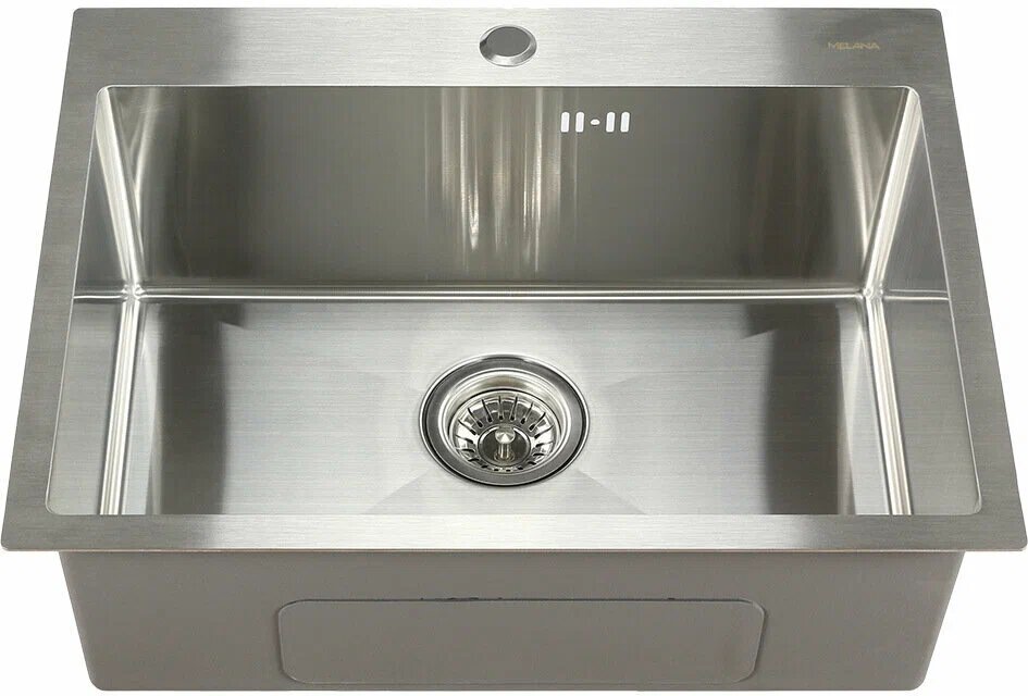 фото Мойка из нержавеющей стали MELANA H5138F сатин ProfLine 1,2/200 цвет матовая сатин, врезная подстольная, 51х38 см