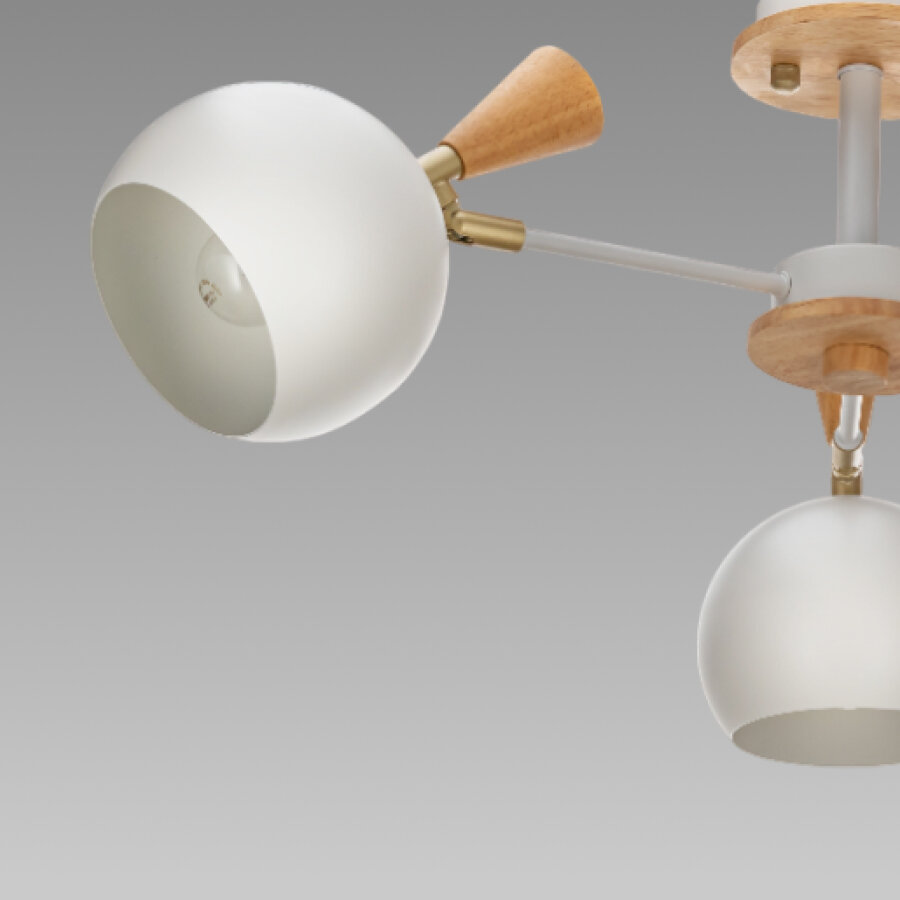 Люстра потолочная Morilla L1161-3, 3 лампы, 6 м², цвет белый Lamplandia - фото №16