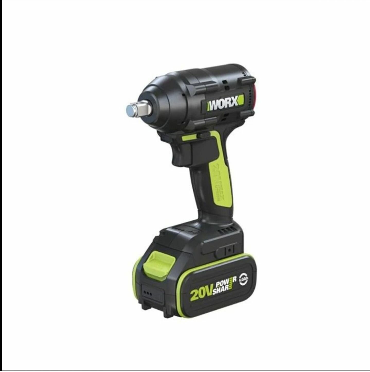 фото Беспроводной ударный гайковерт WORX WU279.3 с бесщеточным мотором 20 В, литиевая батарея 108Wh 2 ЗУ 4.0 Ah, 1/2(12.7mm)/ 20v