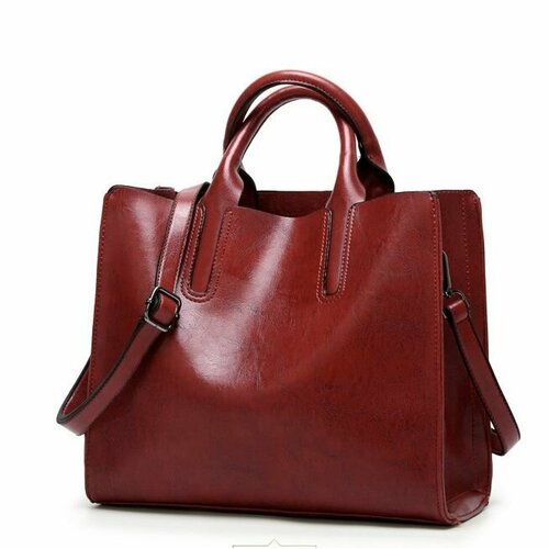 Сумка шоппер , бордовый