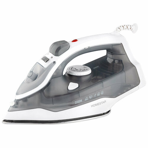 Утюг HomeStar HS-4011 серый 2200Вт пар подошва нержавеющая сталь антинакипь капля стоп 1679₽