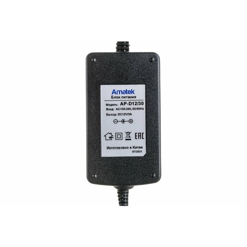 Amatek AP-D12/30 - блок питания 12В / 3А стабилизированный 7000137