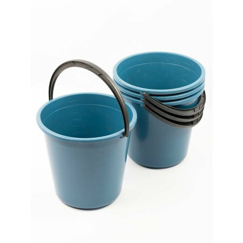 Ведро пластиковое 10л с мерной шкалой 4шт 1280₽