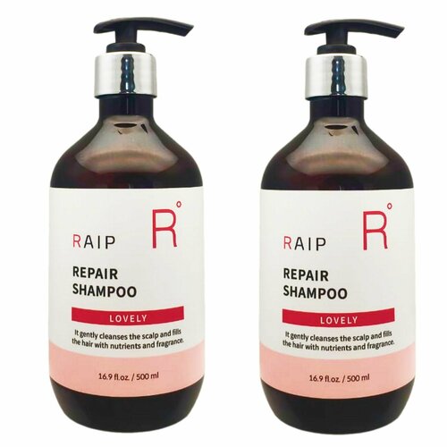 RAIP Шампунь для волос Repair Shampoo Lovely, восстанавливающий, 500 мл, 2 шт.