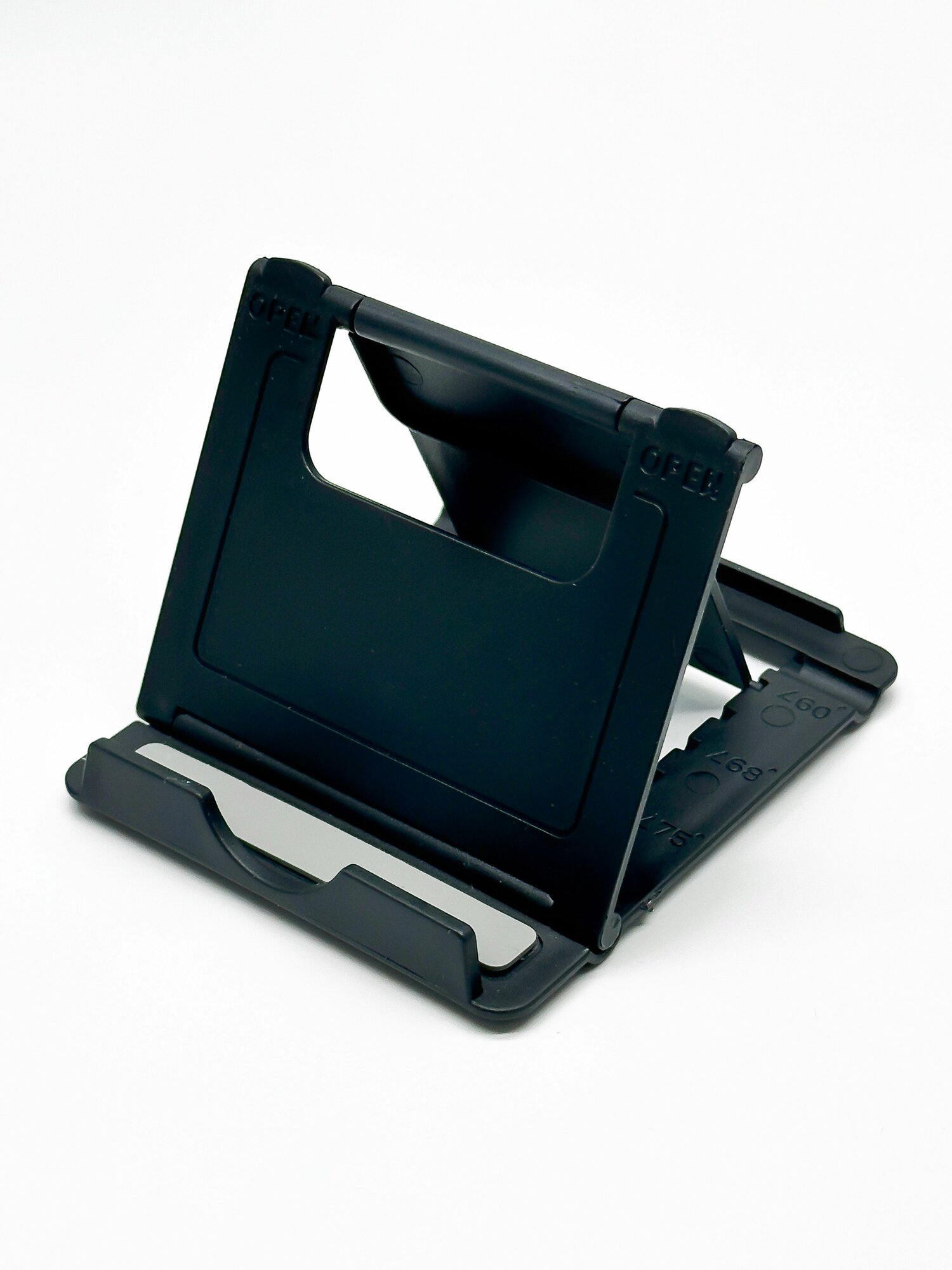 Подставка для мобильного телефона, планшета настольная (черная)