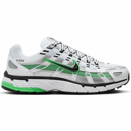 фото Кроссовки nike p-6000, размер 41, белый/серый/зеленый