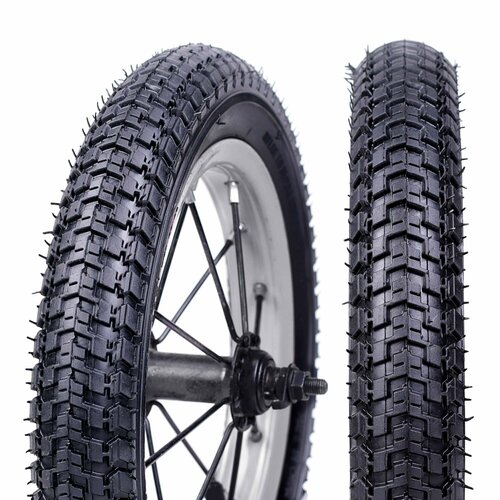 Покрышка для велосипеда рисунок шашечки 12х2125 нейлон 57-205 513₽