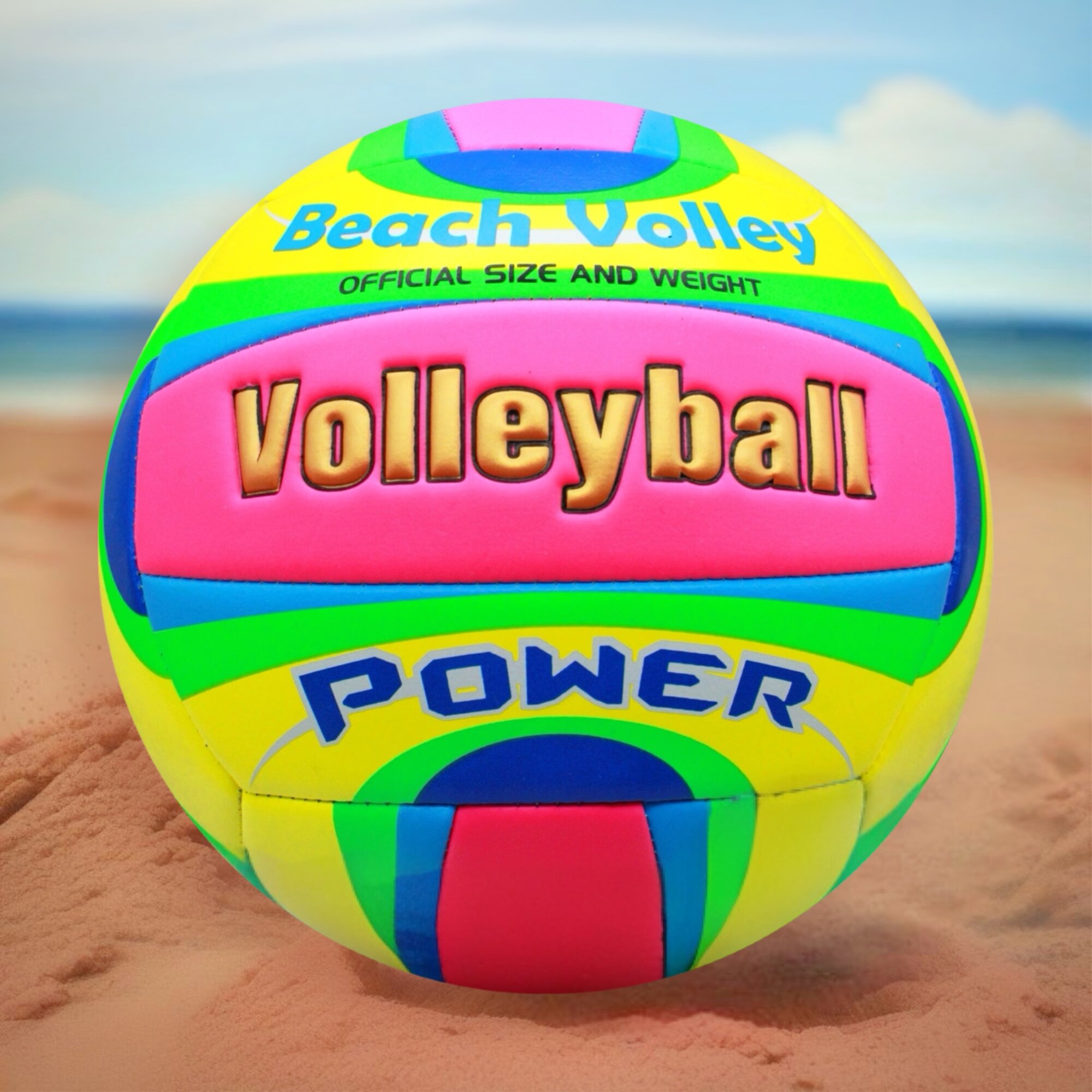 Мяч волейбольный Power-Beach розовый