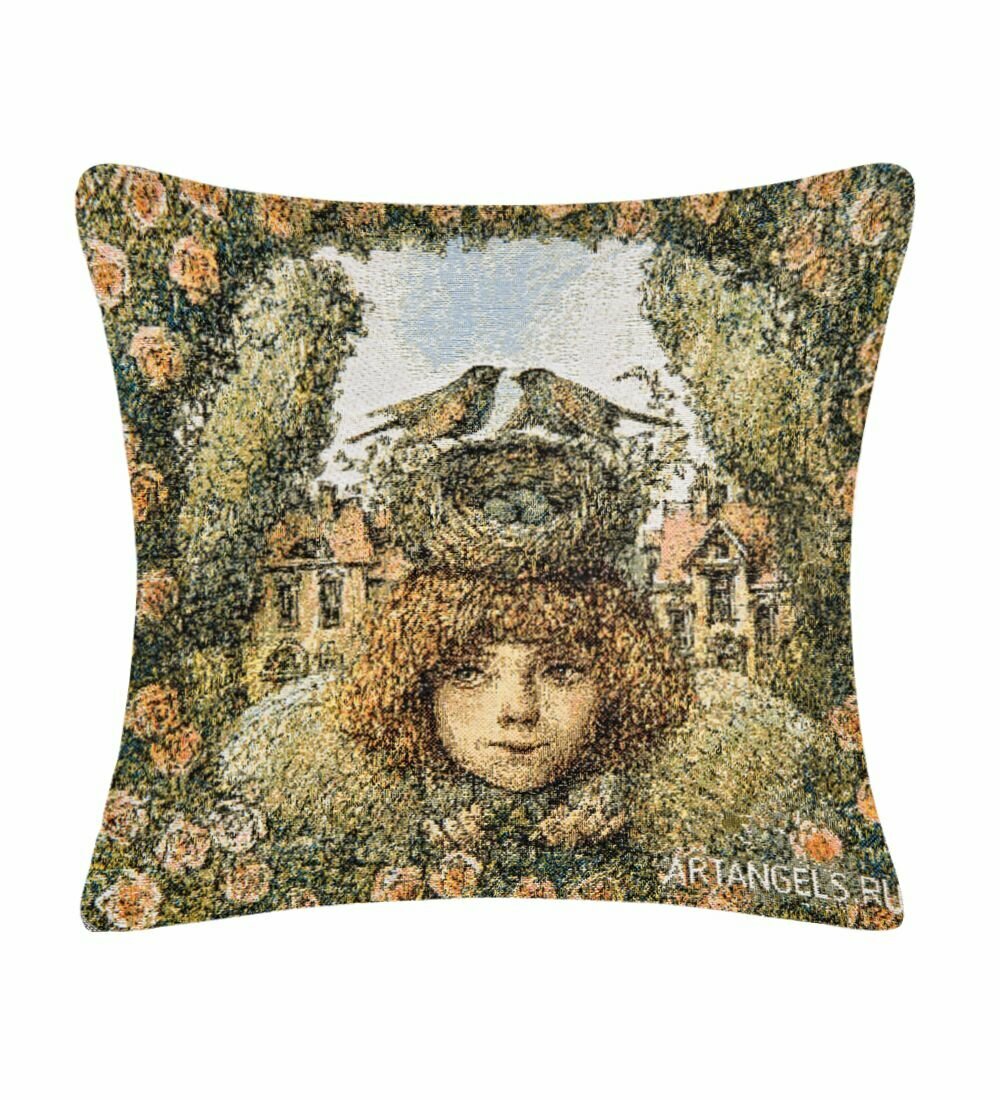 Подушка гобеленовая 'Семейного счастья Вам!' А. Наливкина 30х30