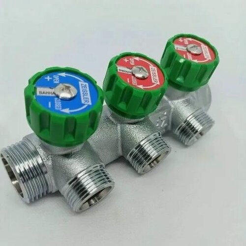 Изображение товара Регулирующий коллектор Zeissler ZSc.401.0603NE, проходной, 1 вход, 3 выхода, 3/4