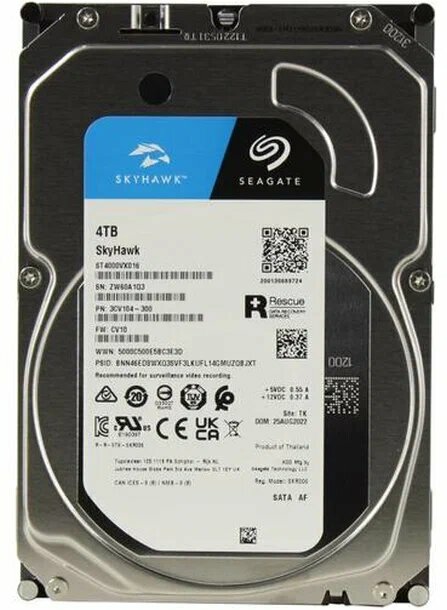 Жесткий диск Seagate SkyHawk ST4000VX016 3,5 дюйма, SATA III