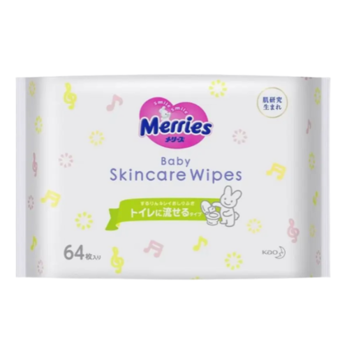 Салфетки влажные детские Merries Flushable запасной блок 192 шт 746₽