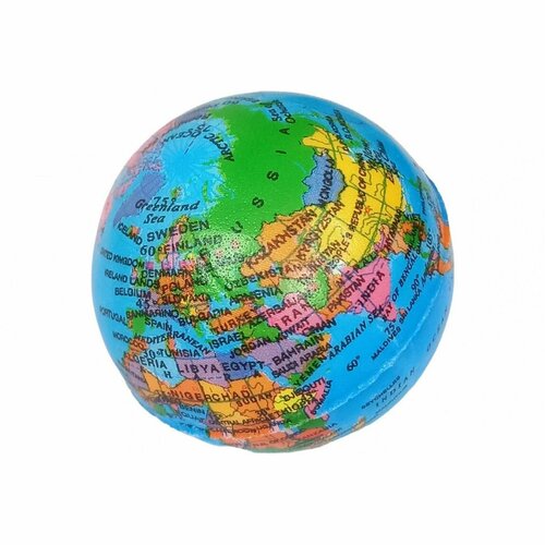 Эспандер кистевой мяч E41785 ПУ 63 см глобус 272₽